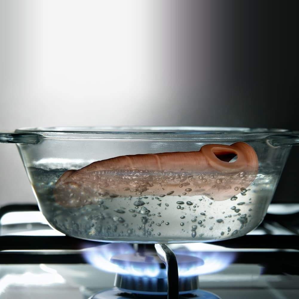 Thick Washable Male Silicone Penis Enlargement Powerful Condom for Men Sex